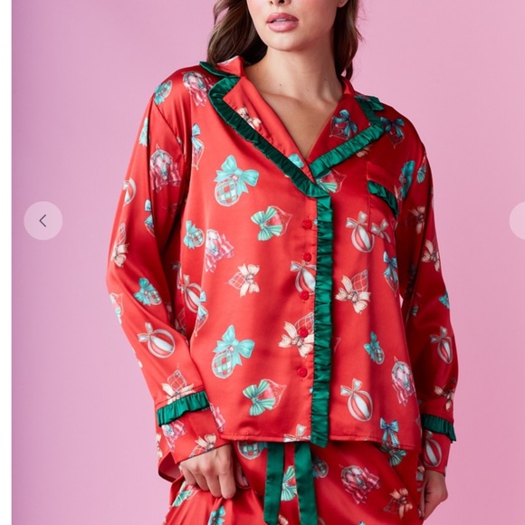 Rareraw “ Pj’s 5 “ Rareraw Merry Christmas Pajama 2 Piece Set - Picture 2 of 8